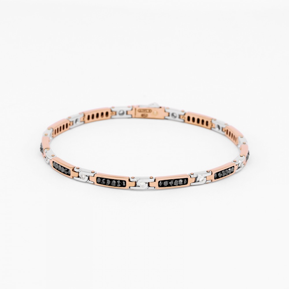 Zancan Bracciale Zancan in oro rosa con diamanti