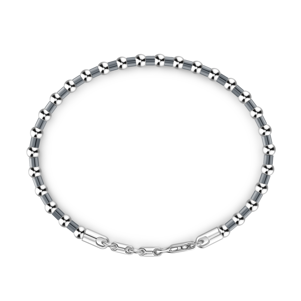 Zancan Bracciale Zancan Morbido In Argento A Sfere