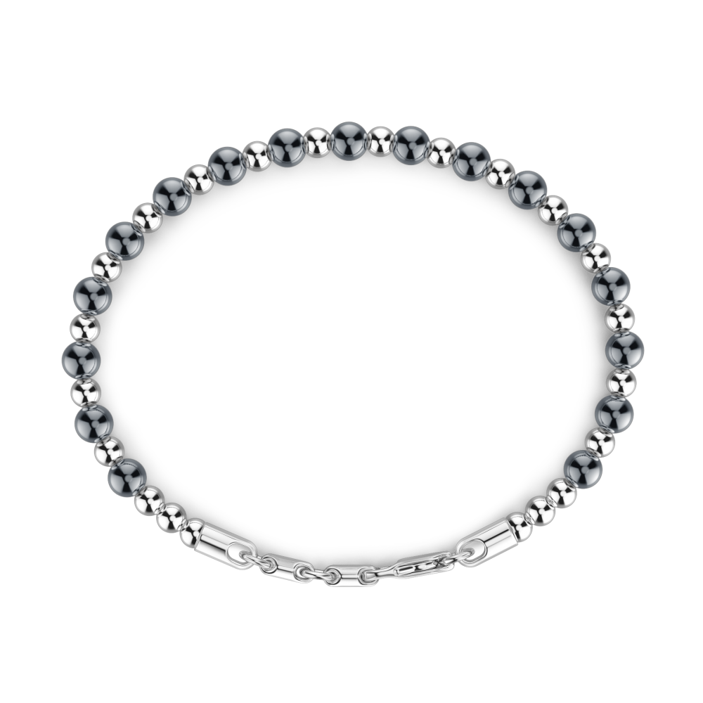 Zancan Bracciale Zancan Morbido In Argento A Sfere