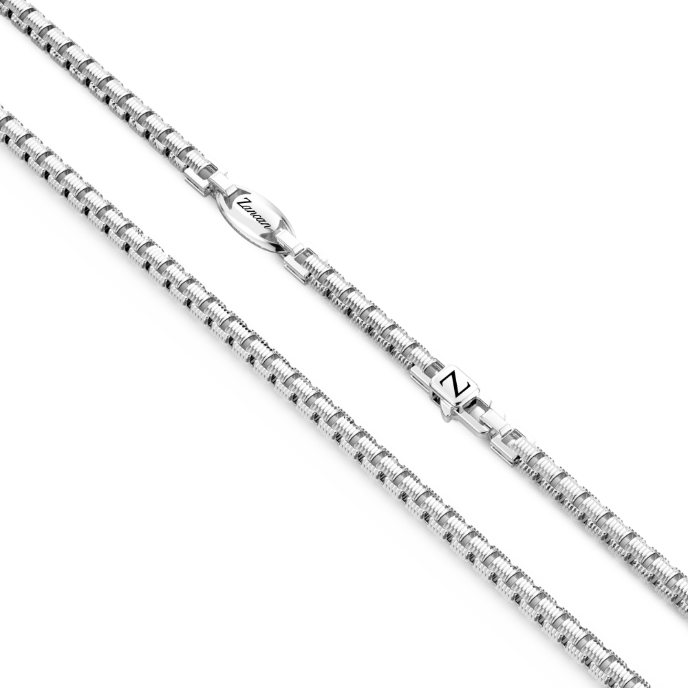 Zancan Collana A Catena Zancan In Argento