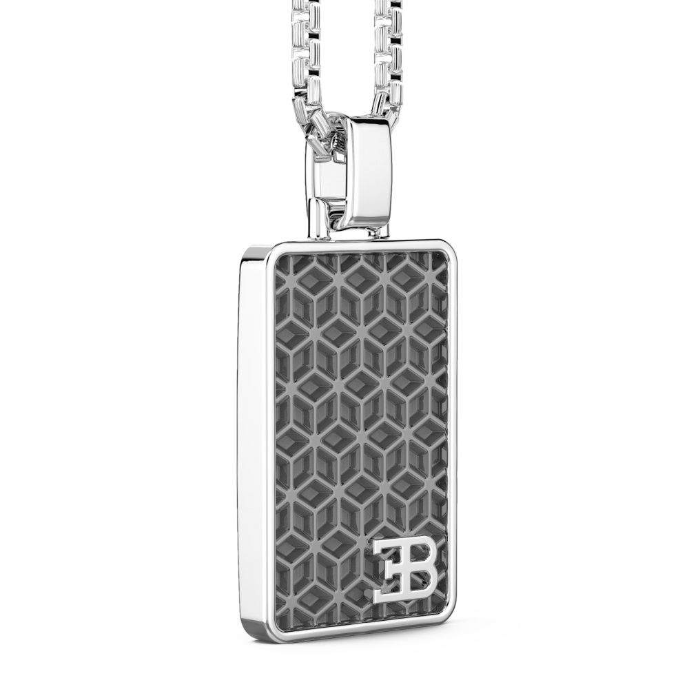 Zancan Collana Bugatti Con Targa In Argento