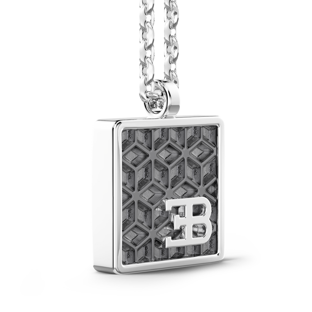 Zancan Collana Bugatti Con Targa In Argento
