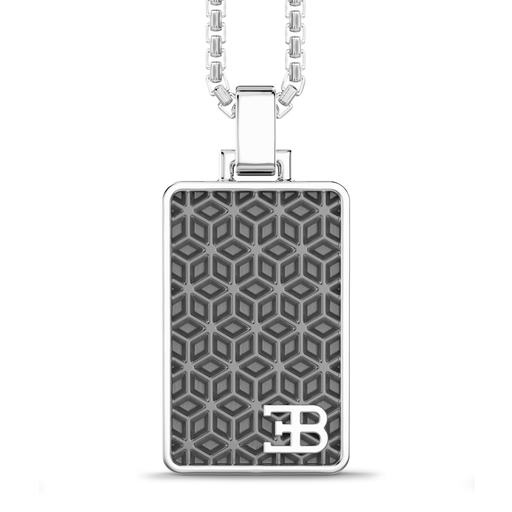 Zancan Collana Bugatti con targa in argento