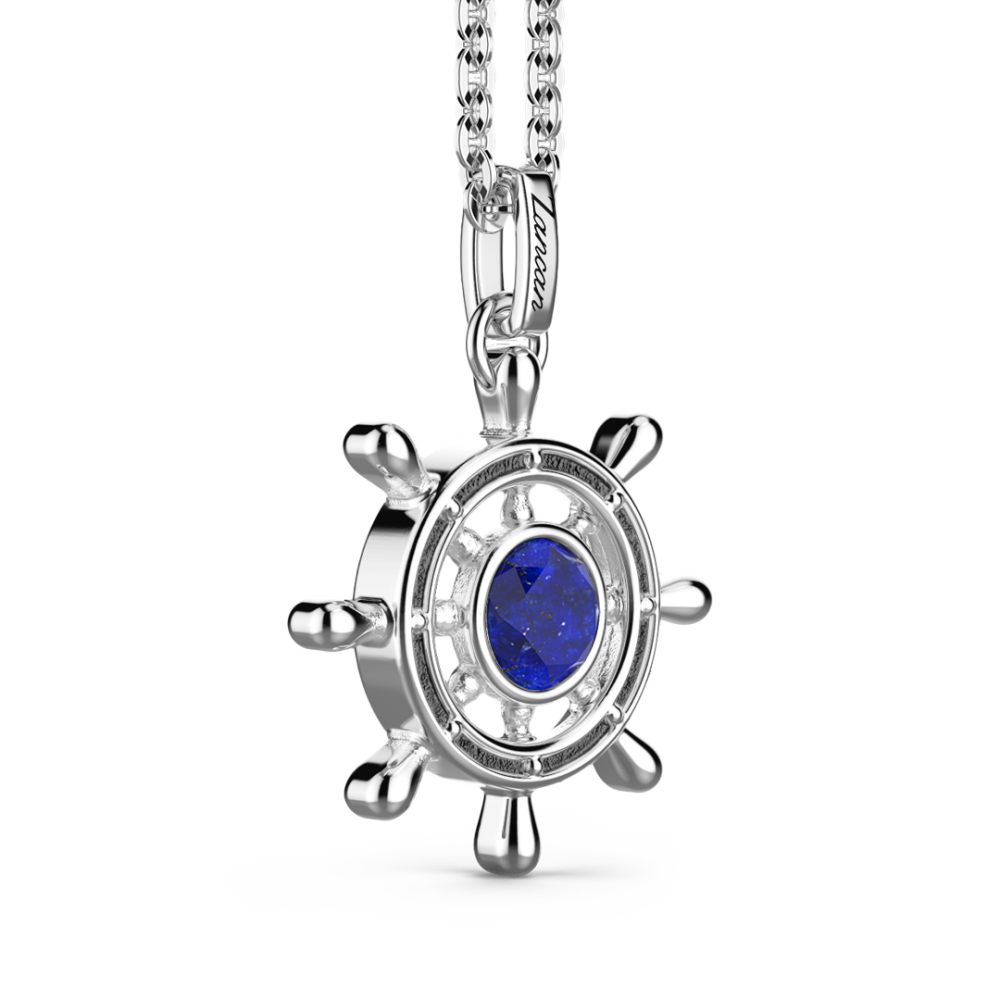 Zancan Collana Con Lapis Su Pendente A Timone