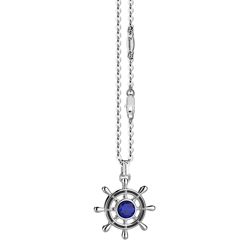 Zancan Collana Con Lapis Su Pendente A Timone