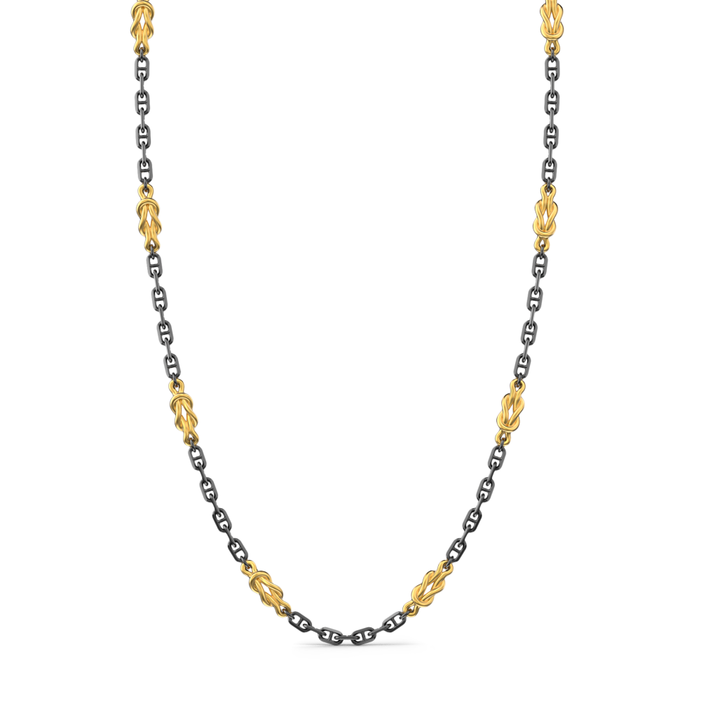 Zancan Collana in argento con nodi marini