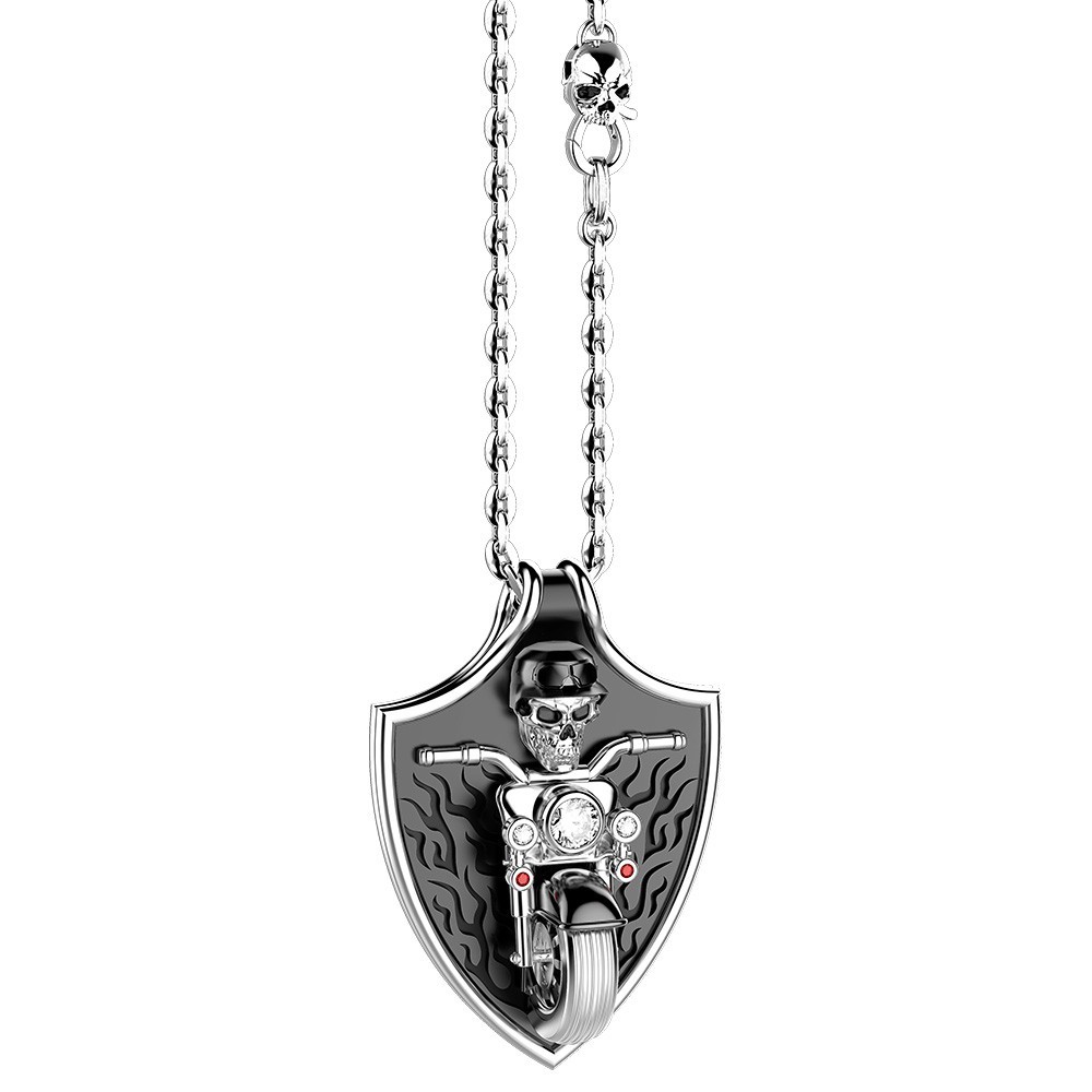 Zancan Collana Zancan Biker In Argento
