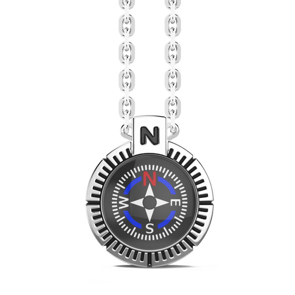 Zancan Collana Zancan con bussola in argento