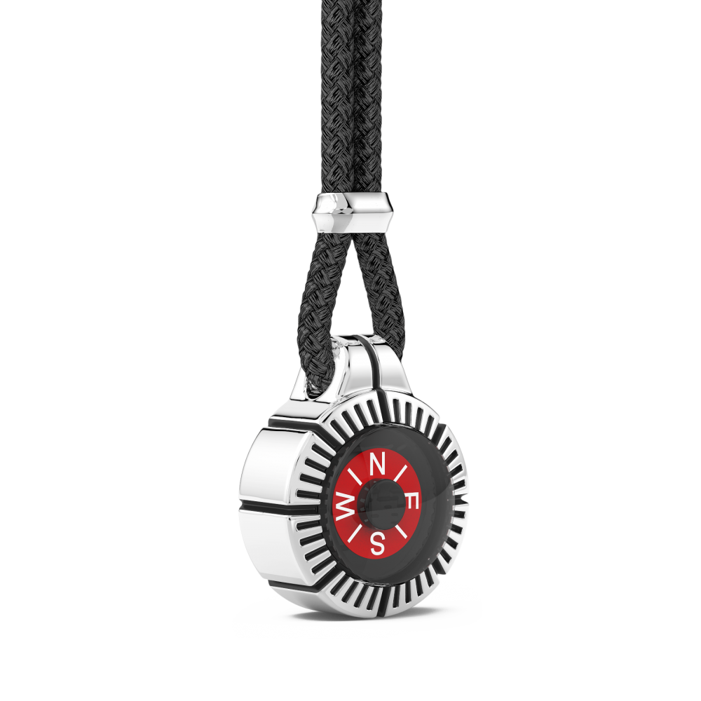 Zancan Collana Zancan In Argento Con Bussola Rossa