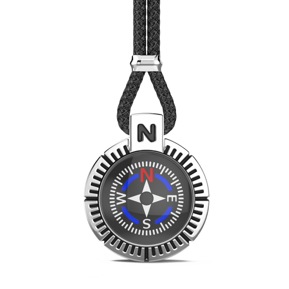 Zancan Collana Zancan in argento con bussola