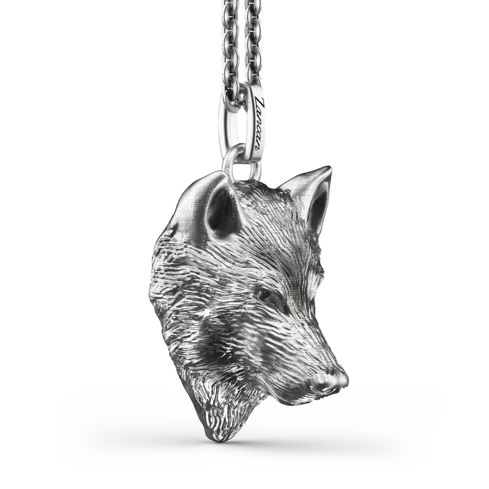 Zancan Collana Zancan In Argento Con Lupo
