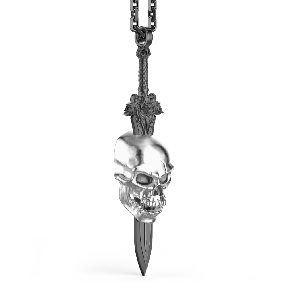 Zancan Collana Zancan In Argento Con Teschio