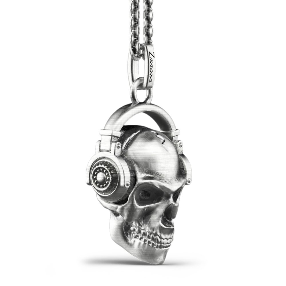 Zancan Collana Zancan In Argento Con Teschio