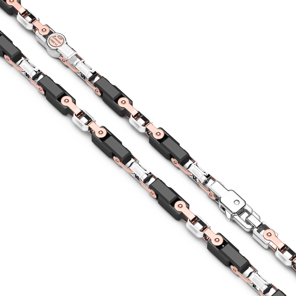 Zancan Collana Zancan In Oro 18kt E Ceramica Nera
