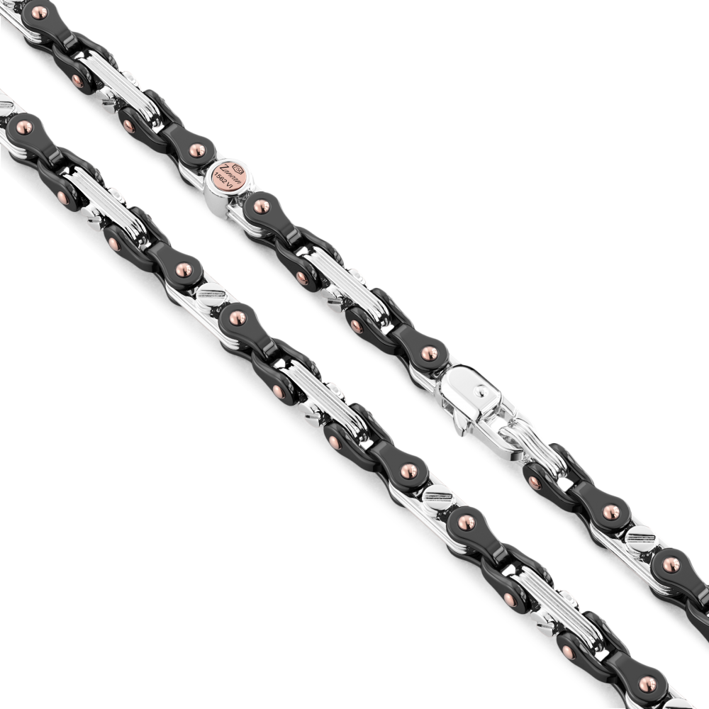 Zancan Collana Zancan In Oro 18kt E Ceramica Nera
