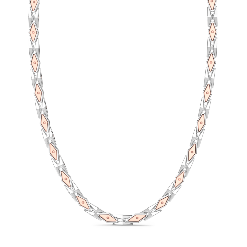 Zancan Collana Zancan in oro rosa 18k e argento