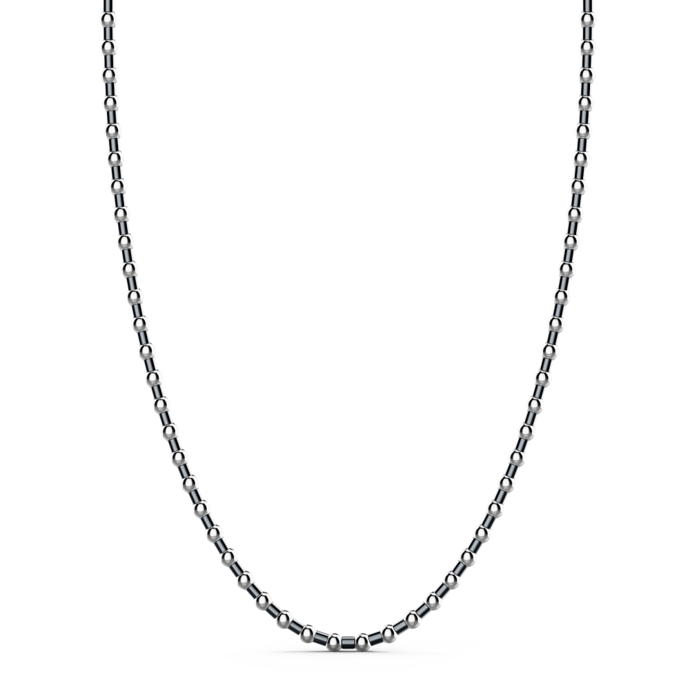 Zancan Collana Zancan morbida in argento a sfere