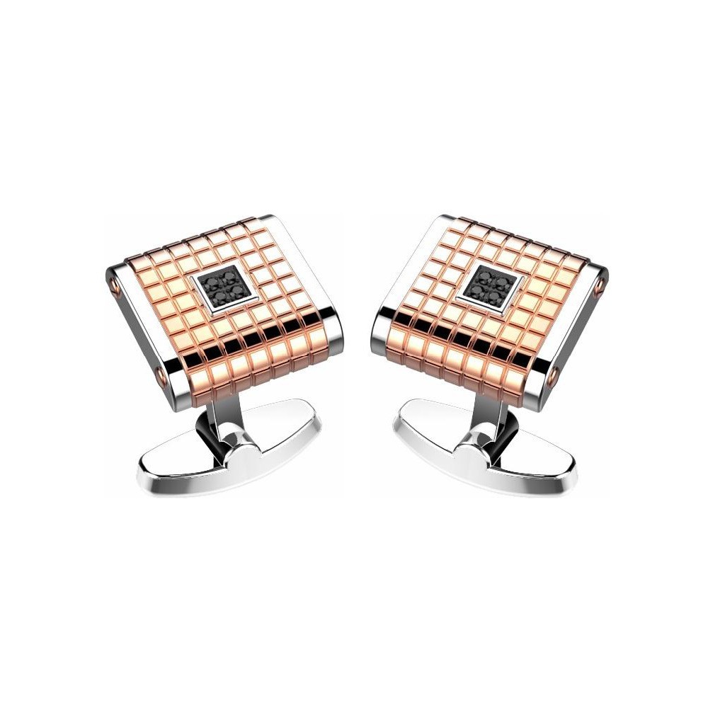 Zancan Gemelli Zancan in acciaio nero e brillanti