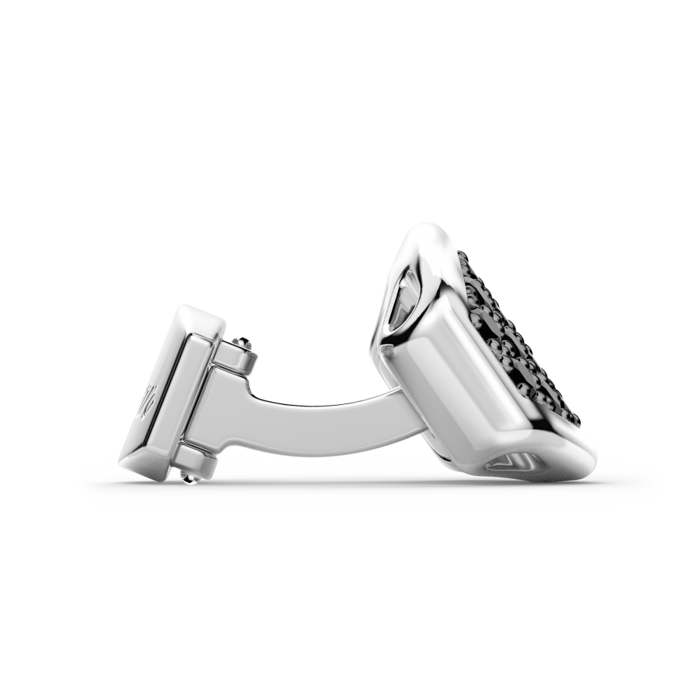 Zancan Gemelli Zancan In Argento Con Pietre Nere