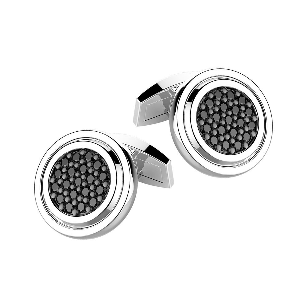 Zancan Gemelli Zancan in argento con pietre nere