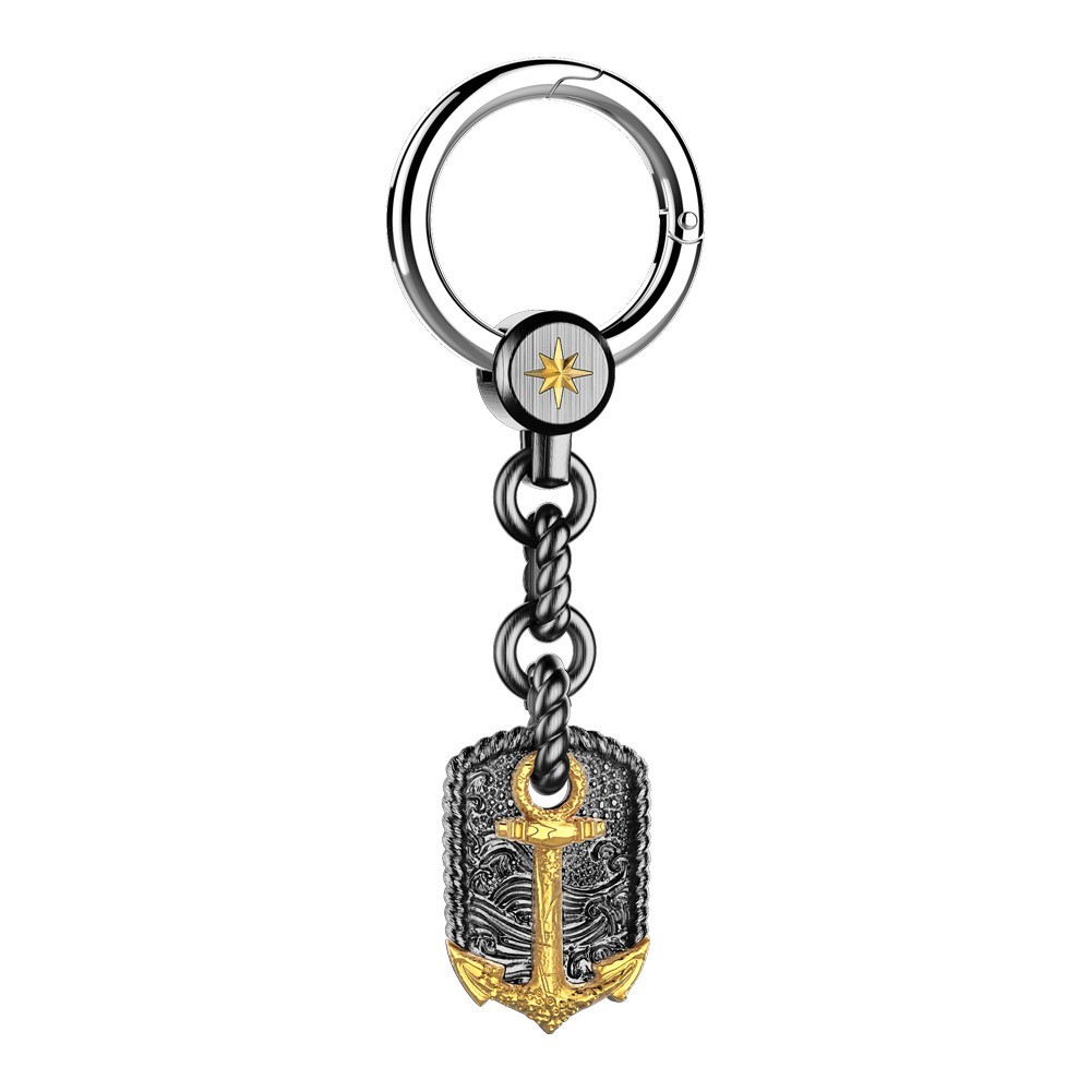 Zancan Portachiavi in argento con ancora