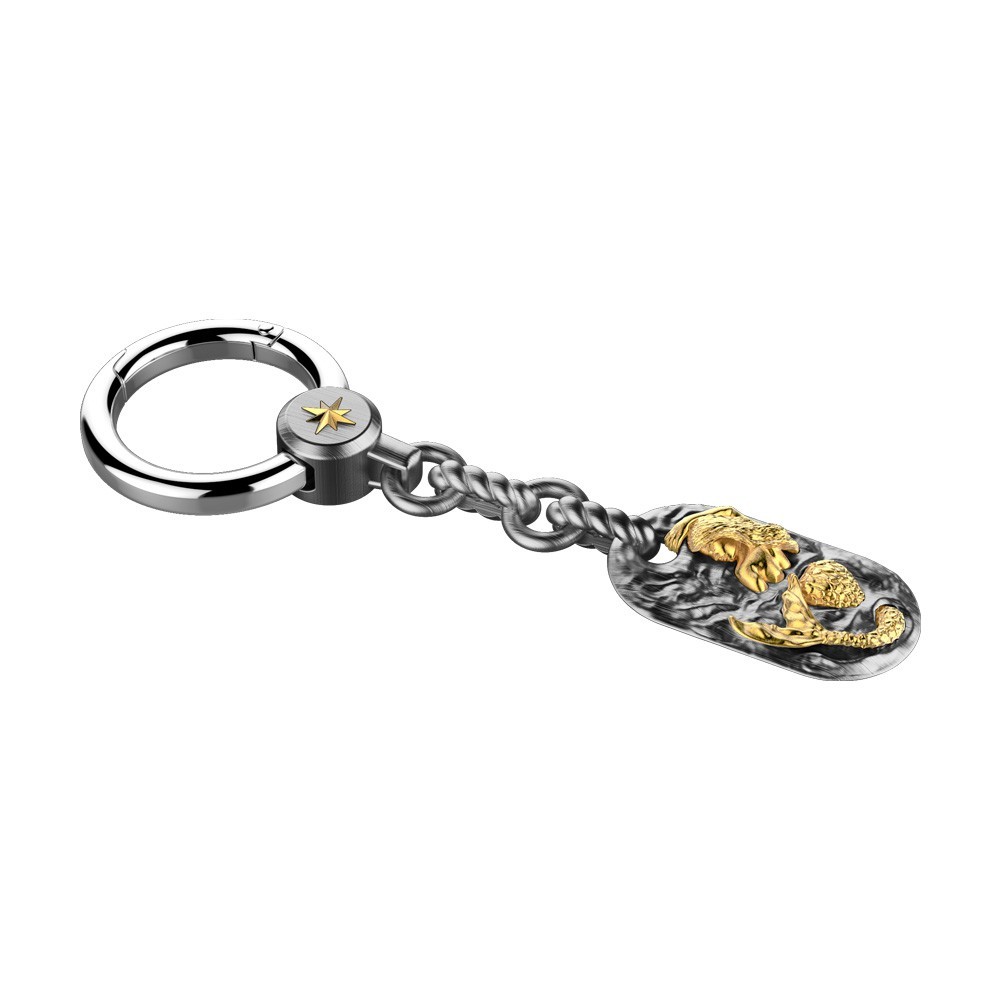 Zancan Portachiavi in argento con sirena