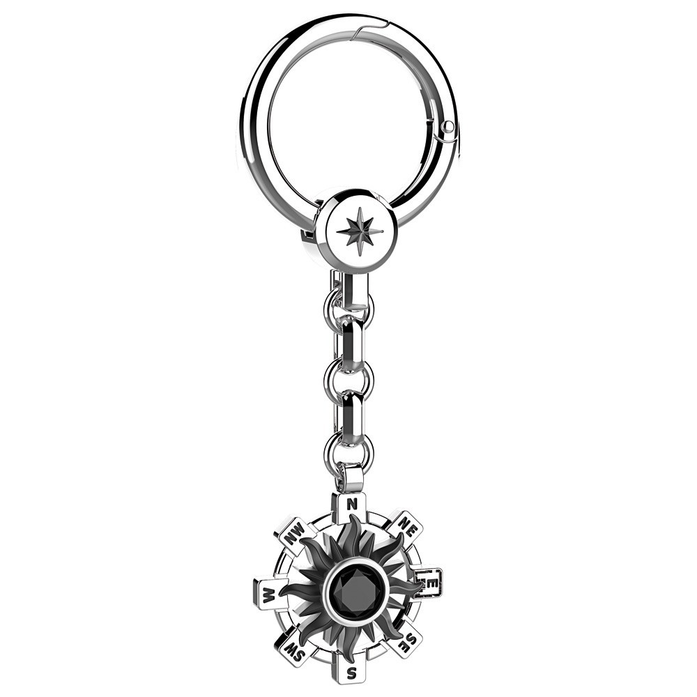 Zancan Portachiavi Zancan in argento con sole