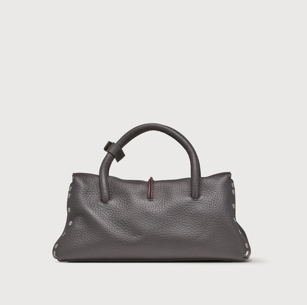 Zanellato BORSA DOTTA® SMALL IN PELLE MARTELLATA BROWN DOLCE AMARO | Zanellato