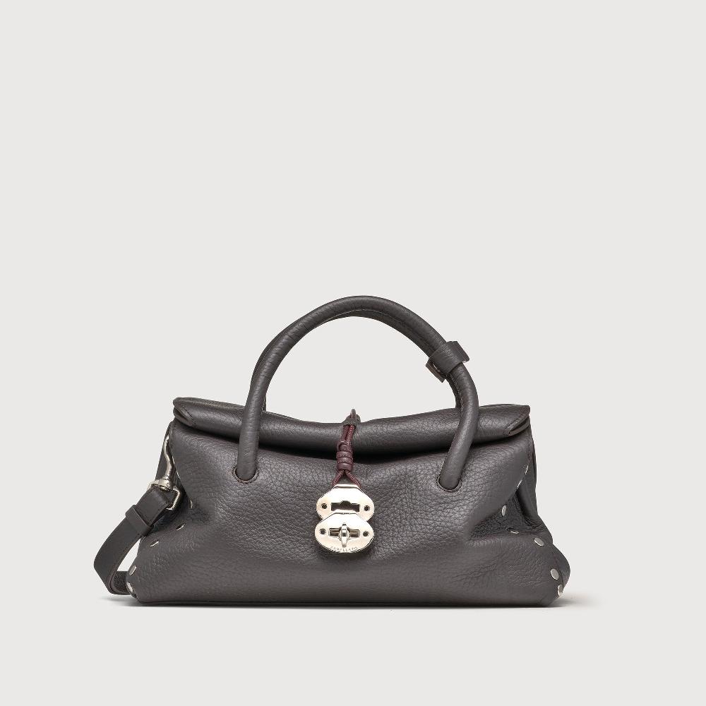 Zanellato BORSA DOTTA® SMALL IN PELLE MARTELLATA BROWN DOLCE AMARO | Zanellato