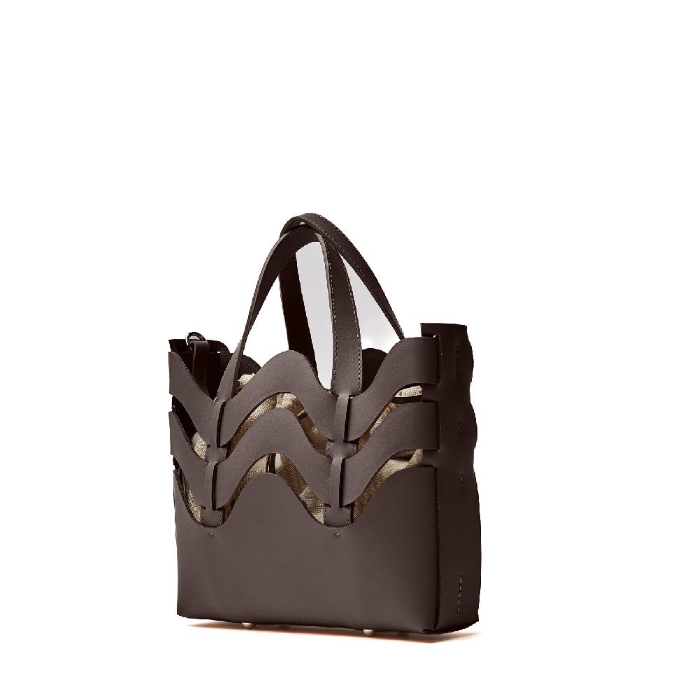 Zanellato BORSA DUNE SMALL IN PELLE RIGENERATA BROWN WENGHE | Zanellato