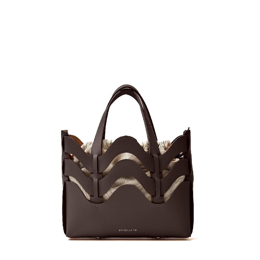 Zanellato BORSA DUNE SMALL IN PELLE RIGENERATA BROWN WENGHE | Zanellato
