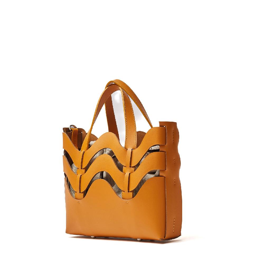 Zanellato BORSA DUNE SMALL IN PELLE RIGENERATA ORANGE ARANCETO | Zanellato