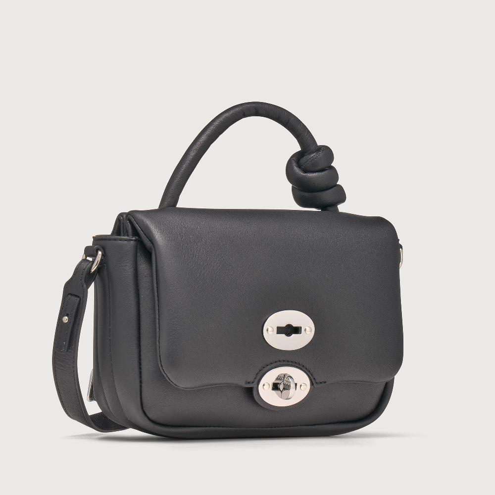 Zanellato BORSA ELLA SOFT MEDIUM IN PELLE LISCIA BLACK NERO | Zanellato