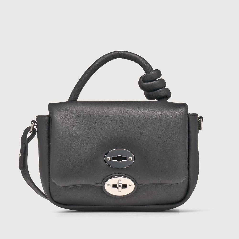 Zanellato BORSA ELLA SOFT MEDIUM IN PELLE LISCIA BLACK NERO | Zanellato