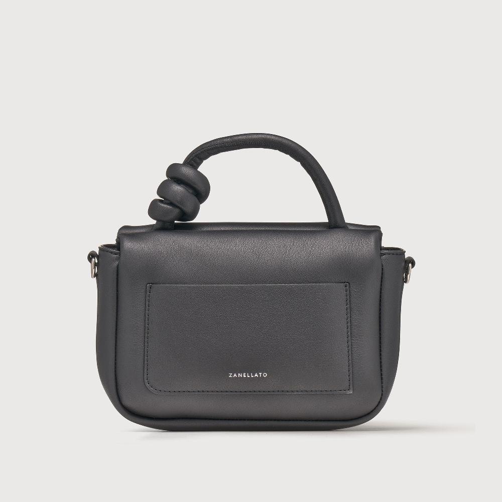 Zanellato BORSA ELLA SOFT SMALL IN PELLE LISCIA BLACK NERO | Zanellato