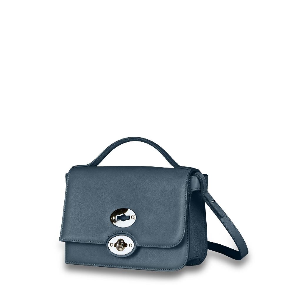 Zanellato BORSA ELLA UNICA IN PELLE LISCIA BLUE ATMOSFERA | Zanellato