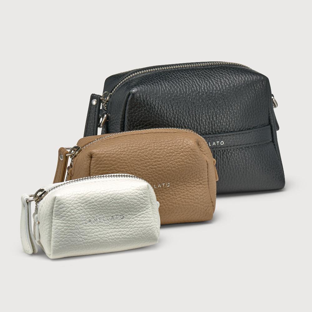 Zanellato BORSA MATRIOSKA UNICA IN PELLE MARTELLATA BLACK MULTI | Zanellato