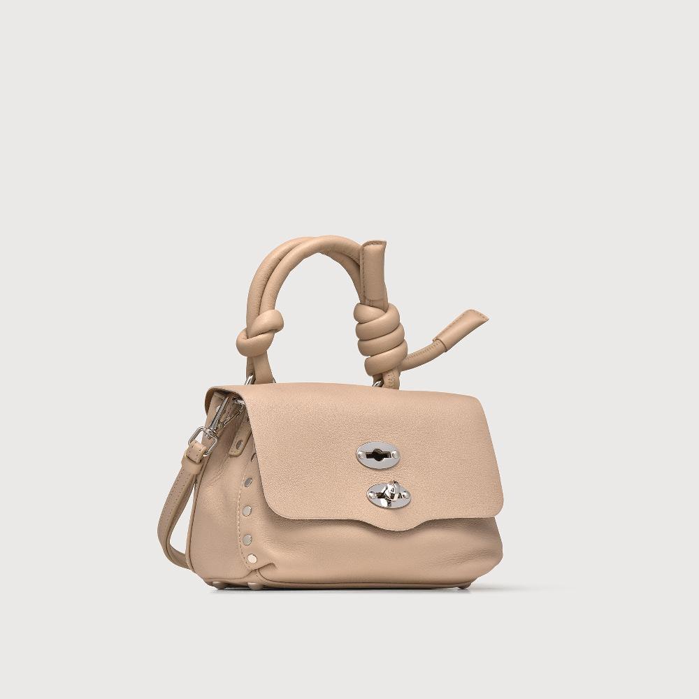 Zanellato BORSA POSTINA® BABY IN PELLE LISCIA BEIGE BLOOM | Zanellato