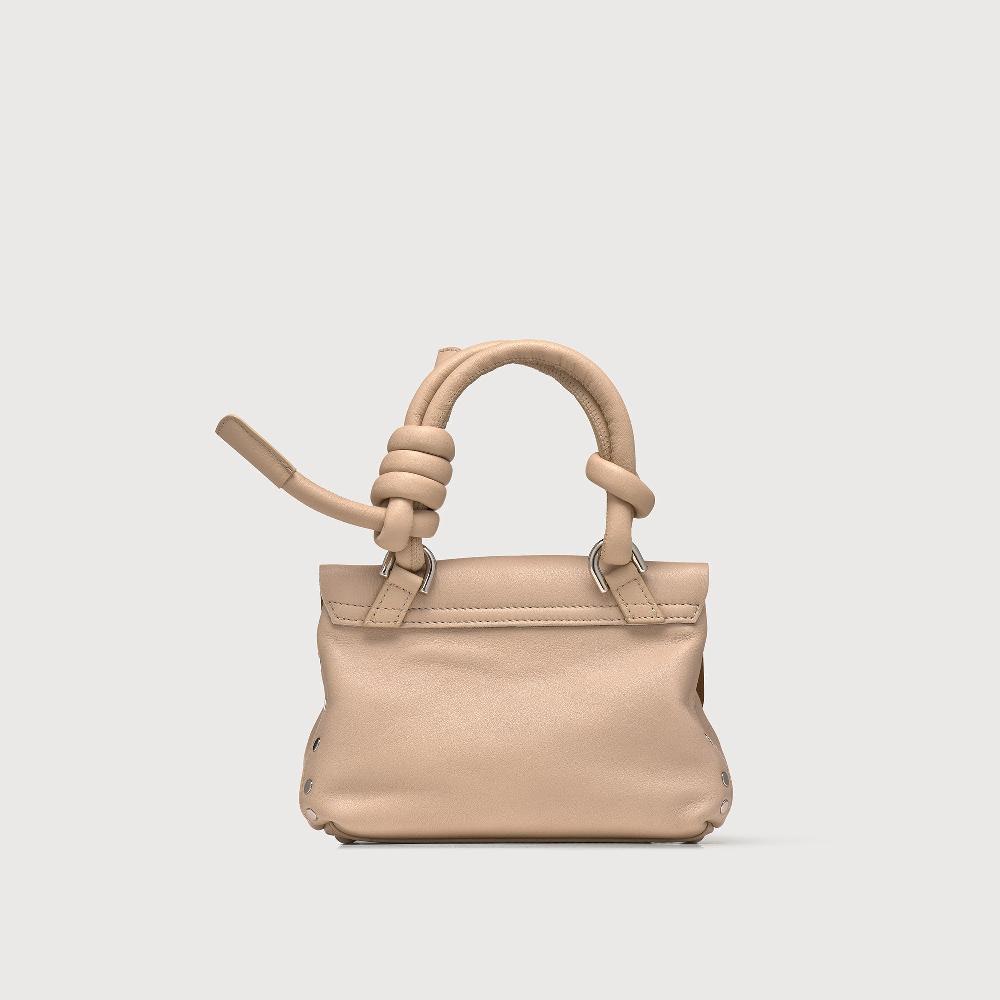 Zanellato BORSA POSTINA® BABY IN PELLE LISCIA BEIGE BLOOM | Zanellato