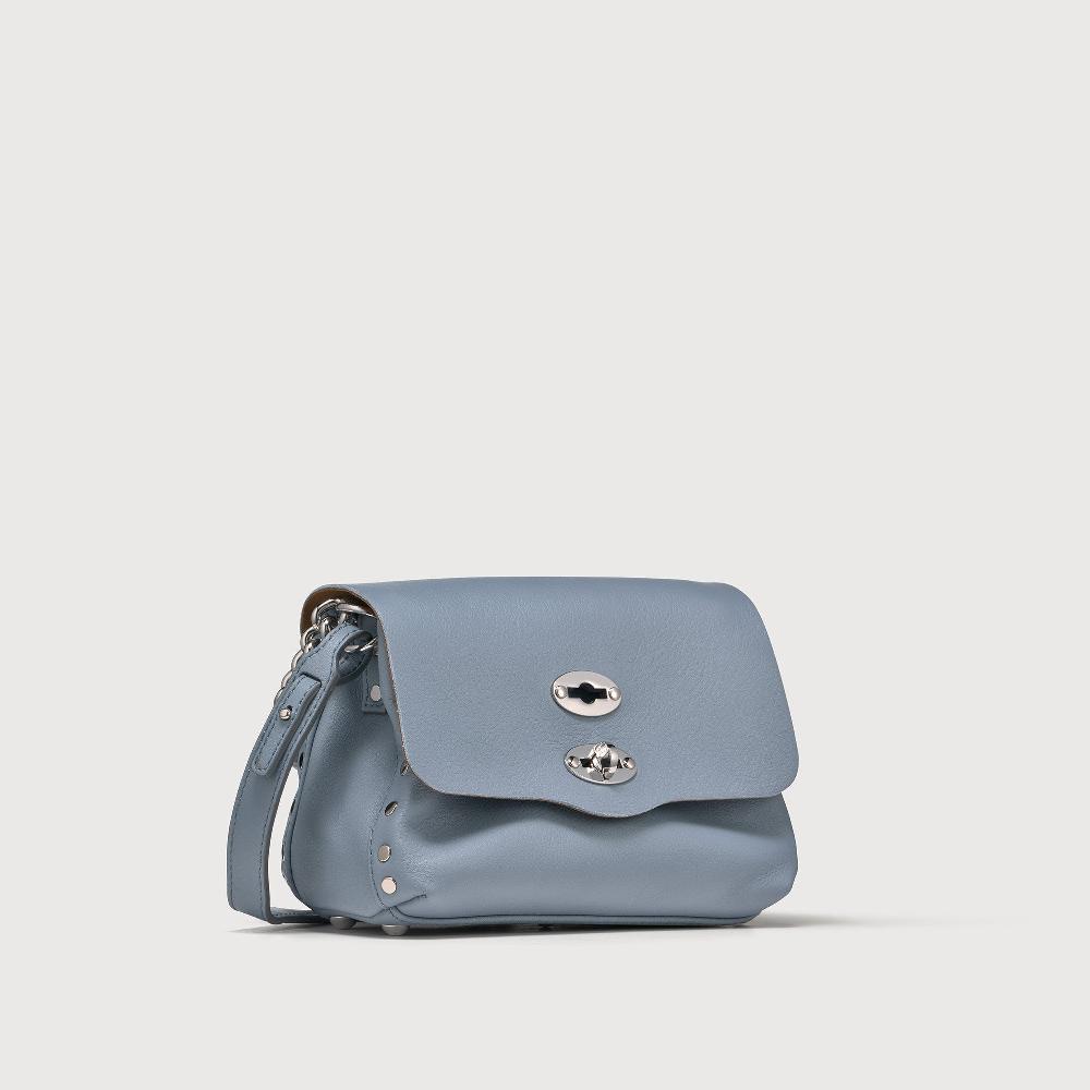 Zanellato BORSA POSTINA® BABY IN PELLE LISCIA BLUE GRAN LAGUNA | Zanellato
