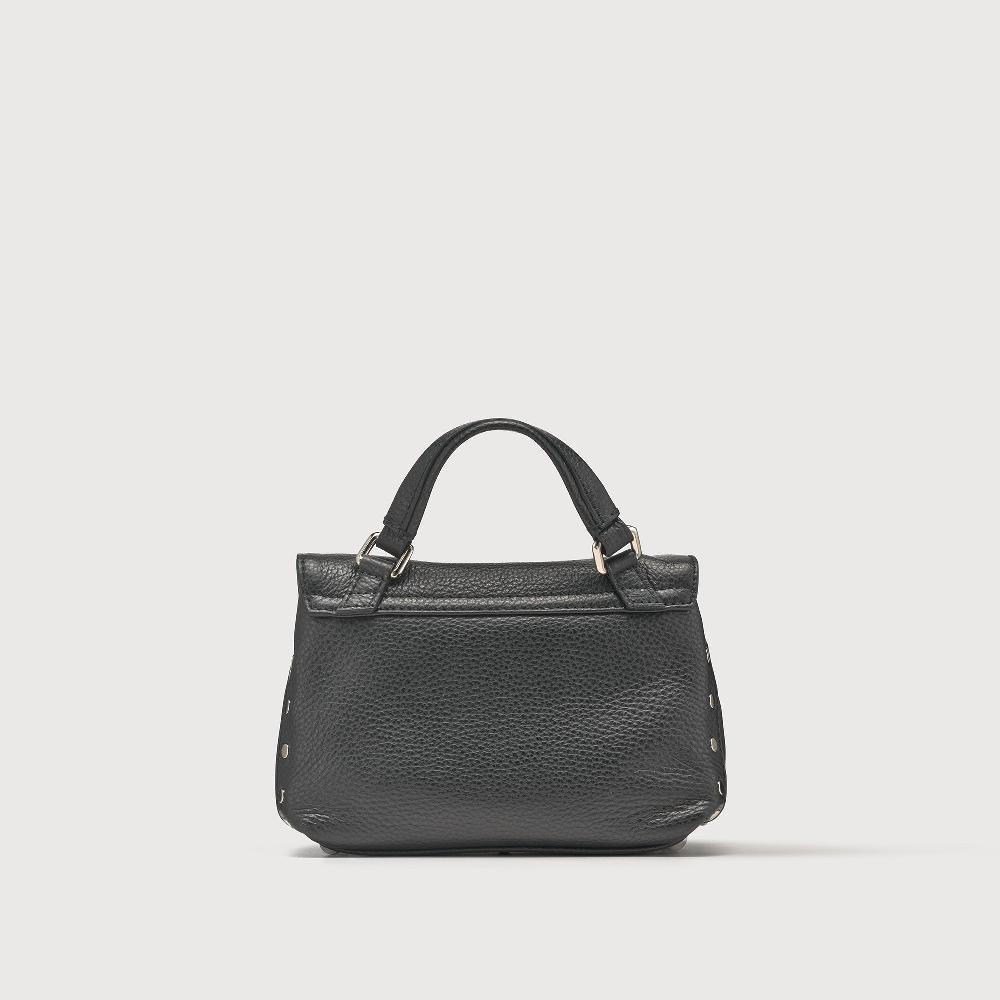 Zanellato BORSA POSTINA® BABY IN PELLE MARTELLATA BLACK NERO | Zanellato