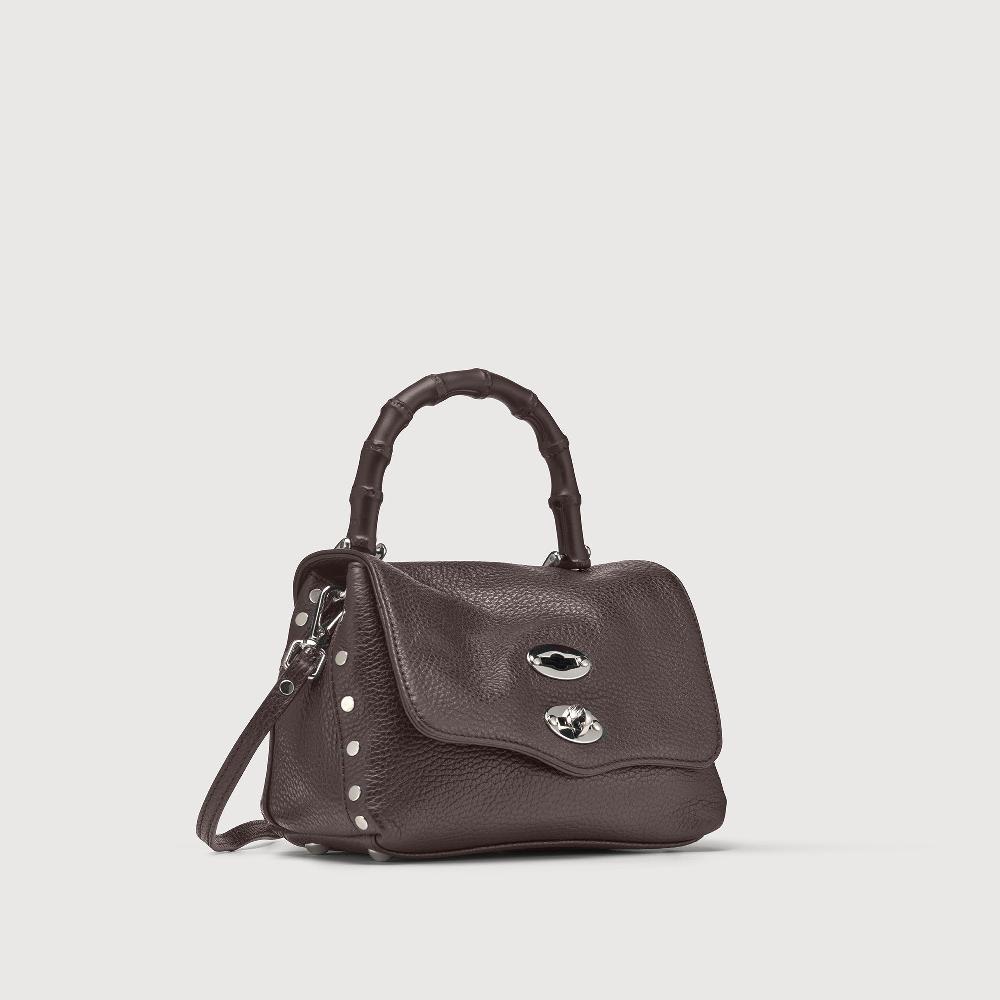 Zanellato BORSA POSTINA® BABY IN PELLE MARTELLATA BROWN MOCACCINO | Zanellato