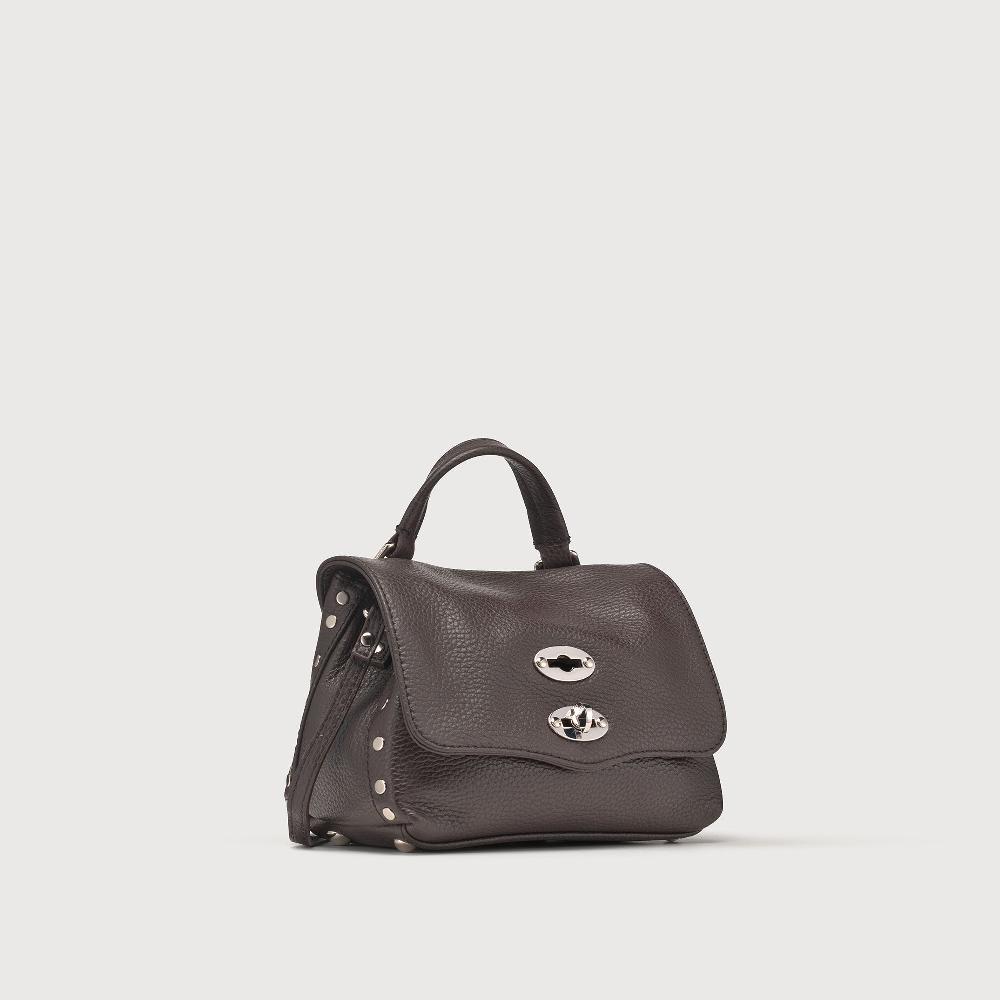 Zanellato BORSA POSTINA® BABY IN PELLE MARTELLATA BROWN MOCACCINO | Zanellato