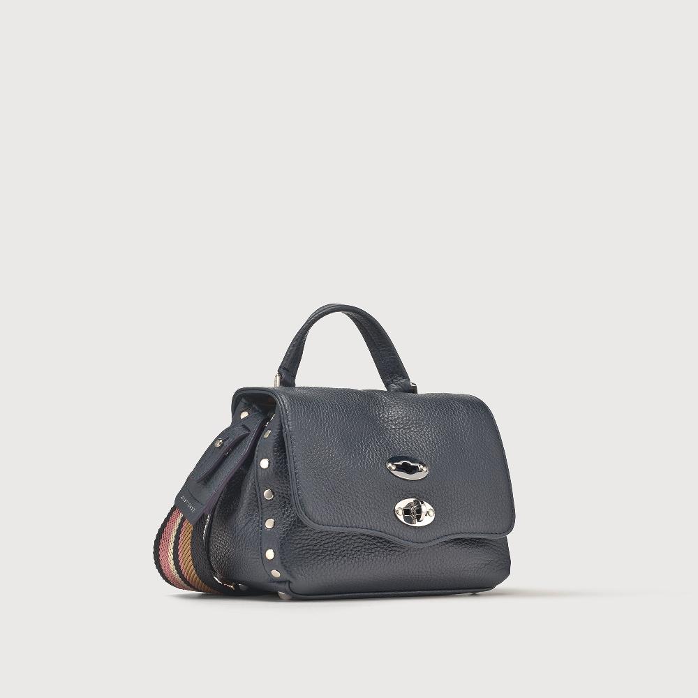 Zanellato BORSA POSTINA® BABY IN PELLE MARTELLATA DARK NAVY | Zanellato
