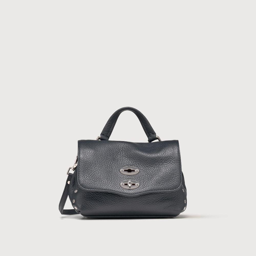 Zanellato BORSA POSTINA® BABY IN PELLE MARTELLATA DARK NAVY | Zanellato