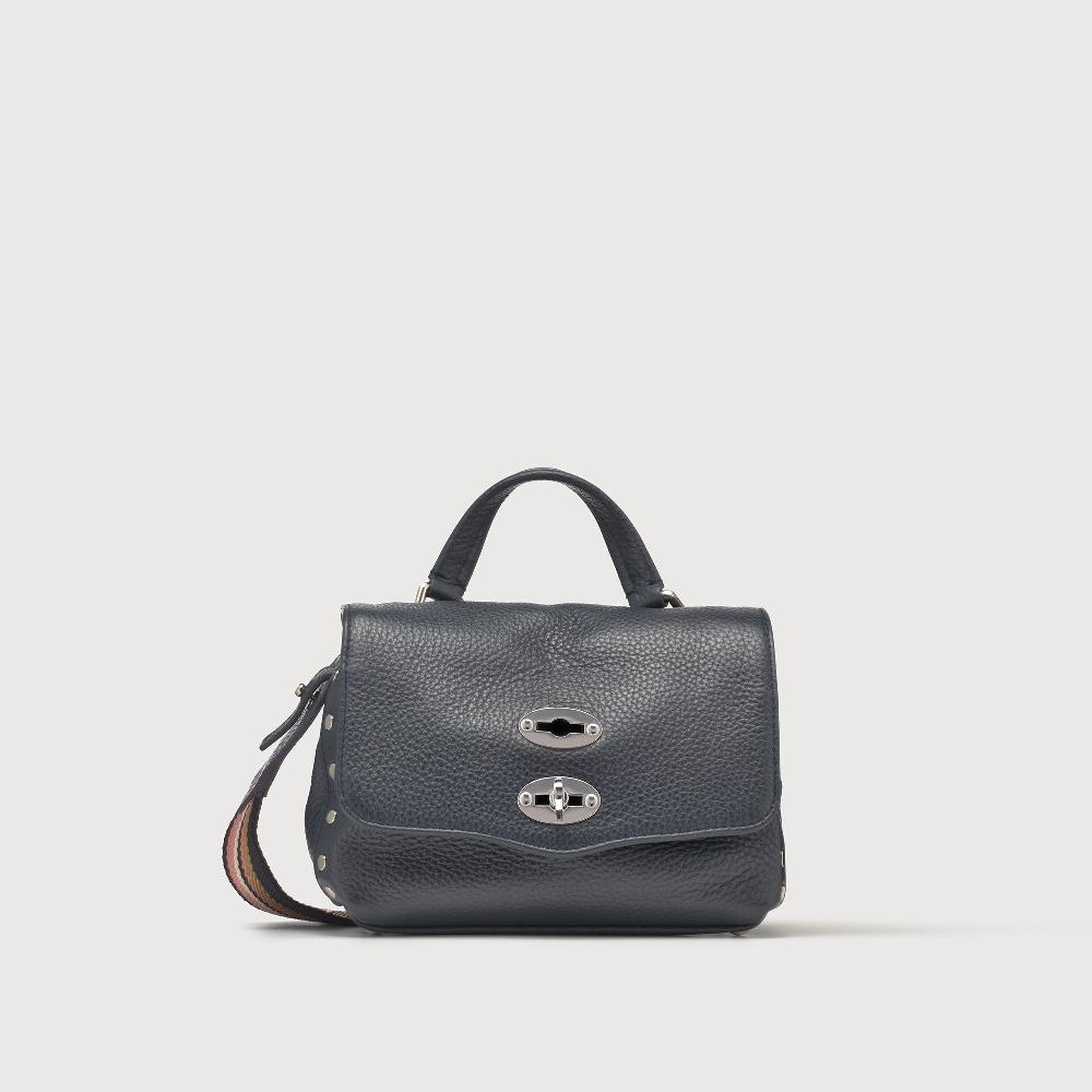 Zanellato BORSA POSTINA® BABY IN PELLE MARTELLATA DARK NAVY | Zanellato