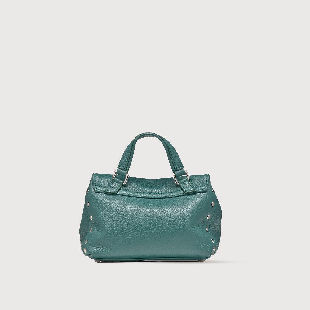 Zanellato BORSA POSTINA® BABY IN PELLE MARTELLATA GREEN ACCA | Zanellato