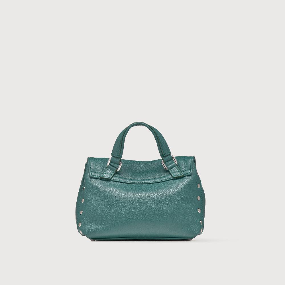 Zanellato BORSA POSTINA® BABY IN PELLE MARTELLATA GREEN ACCA | Zanellato