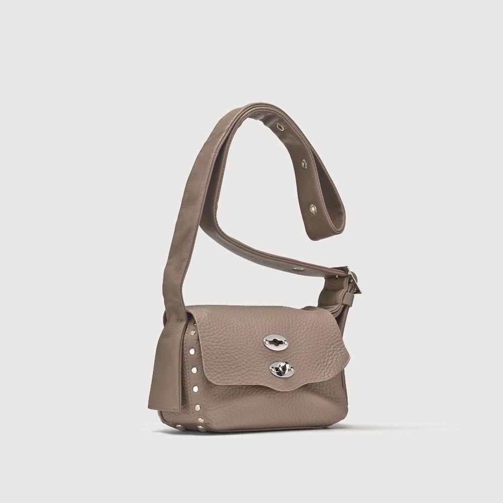 Zanellato BORSA POSTINA® BABY IN PELLE MARTELLATA GREY CENERINO | Zanellato
