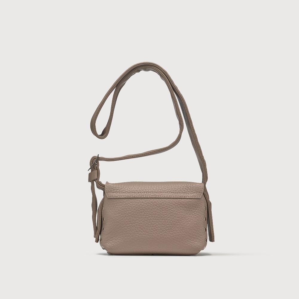 Zanellato BORSA POSTINA® BABY IN PELLE MARTELLATA GREY CENERINO | Zanellato